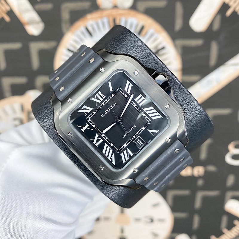 Cartier Santos Large 40mm PVD WSSA0039 Black Dial 2025