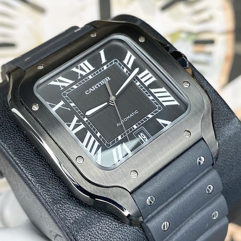 Cartier Santos Large 40mm PVD WSSA0039 Black Dial 2025