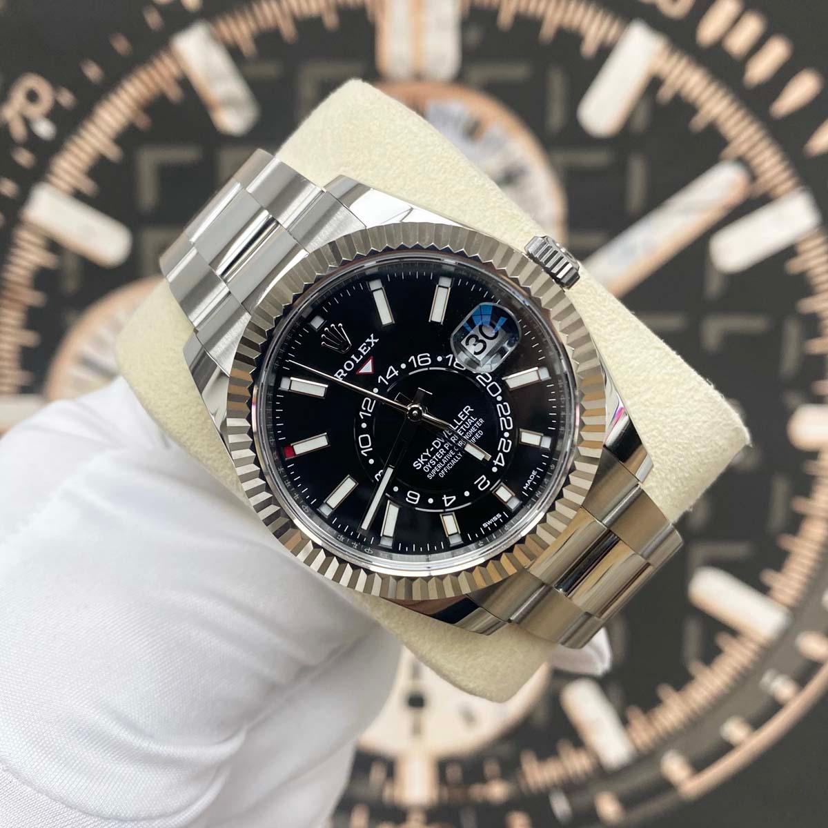 Rolex Sky-Dweller 42mm 326934 Black Dial Pre-Owned - Gotham Trading