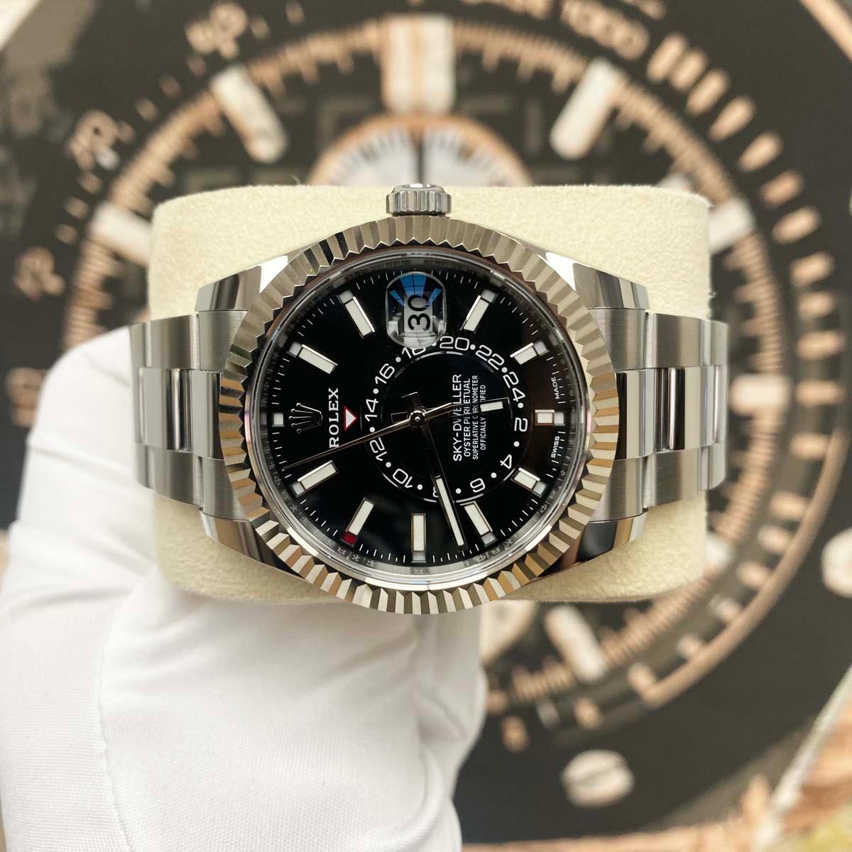 Rolex Sky-Dweller 42mm 326934 Black Dial Pre-Owned - Gotham Trading