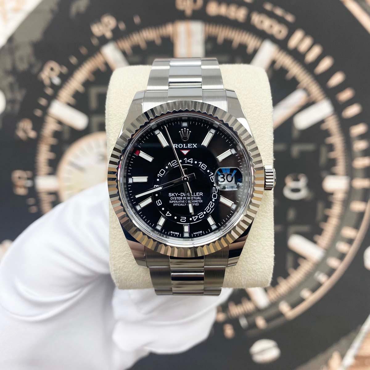 Rolex Sky-Dweller 42mm 326934 Black Dial Pre-Owned - Gotham Trading