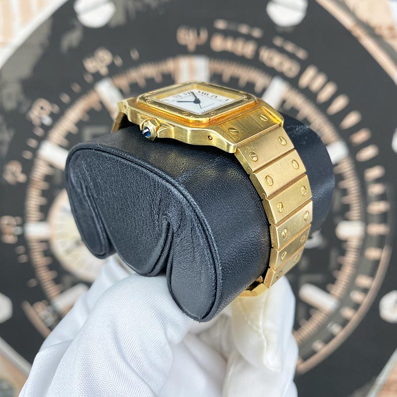 Cartier Vintage Santos 29mm White Roman Dial 2960 Pre-Owned