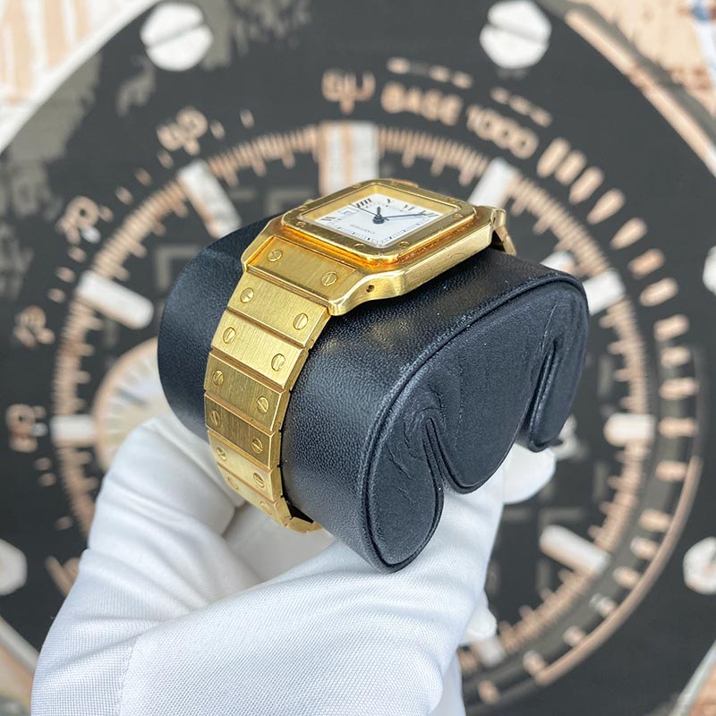 Cartier Vintage Santos 29mm White Roman Dial 2960 Pre-Owned