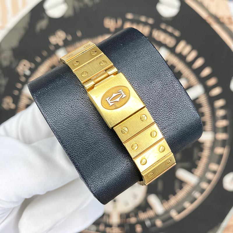 Cartier Vintage Santos 29mm White Roman Dial 2960 Pre-Owned