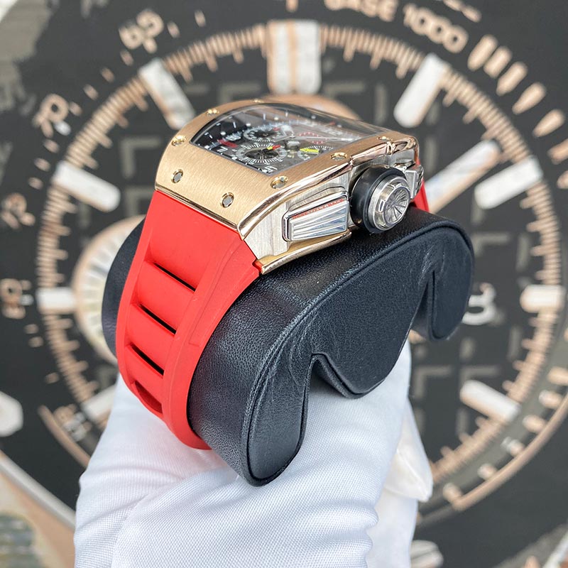 Richard Mille Chronograph RM11 Rose Gold / Titanium 50mm Openworked Dial Pre-Owned