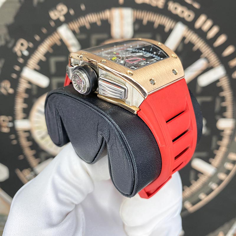 Richard Mille Chronograph RM11 Rose Gold / Titanium 50mm Openworked Dial Pre-Owned