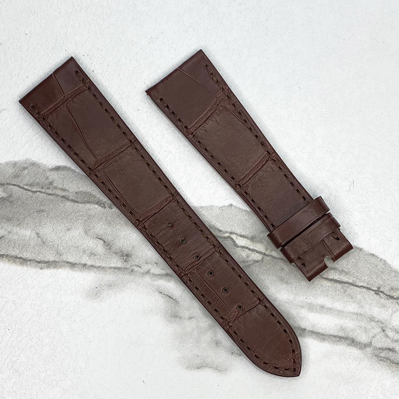 Patek Philippe Red/Brown Alligator Strap 21x16