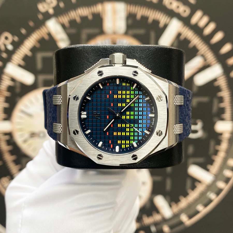 Audemars Piguet Royal Oak Offshore Selfwinding Music Edition 37mm 77600TI.OO.A343CA.01 Blue Dial Pre-Owned - Gotham Trading