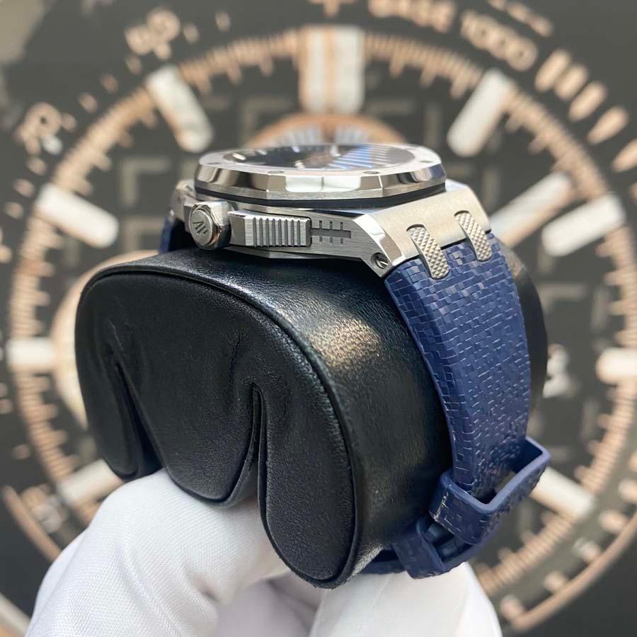 Audemars Piguet Royal Oak Offshore Selfwinding Music Edition 37mm 77600TI.OO.A343CA.01 Blue Dial Pre-Owned - Gotham Trading