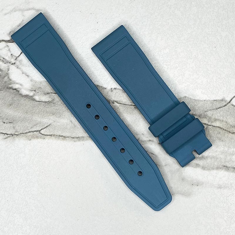 IWC Red / Light Blue / Brown Rubber Straps With Prong Buckle 20x18