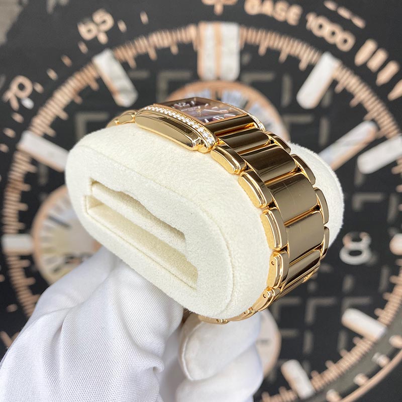 Patek Philippe Twenty~4 Ladies Quartz Rose Gold 4910/1201R-010 Purple Dial Diamond Bezel