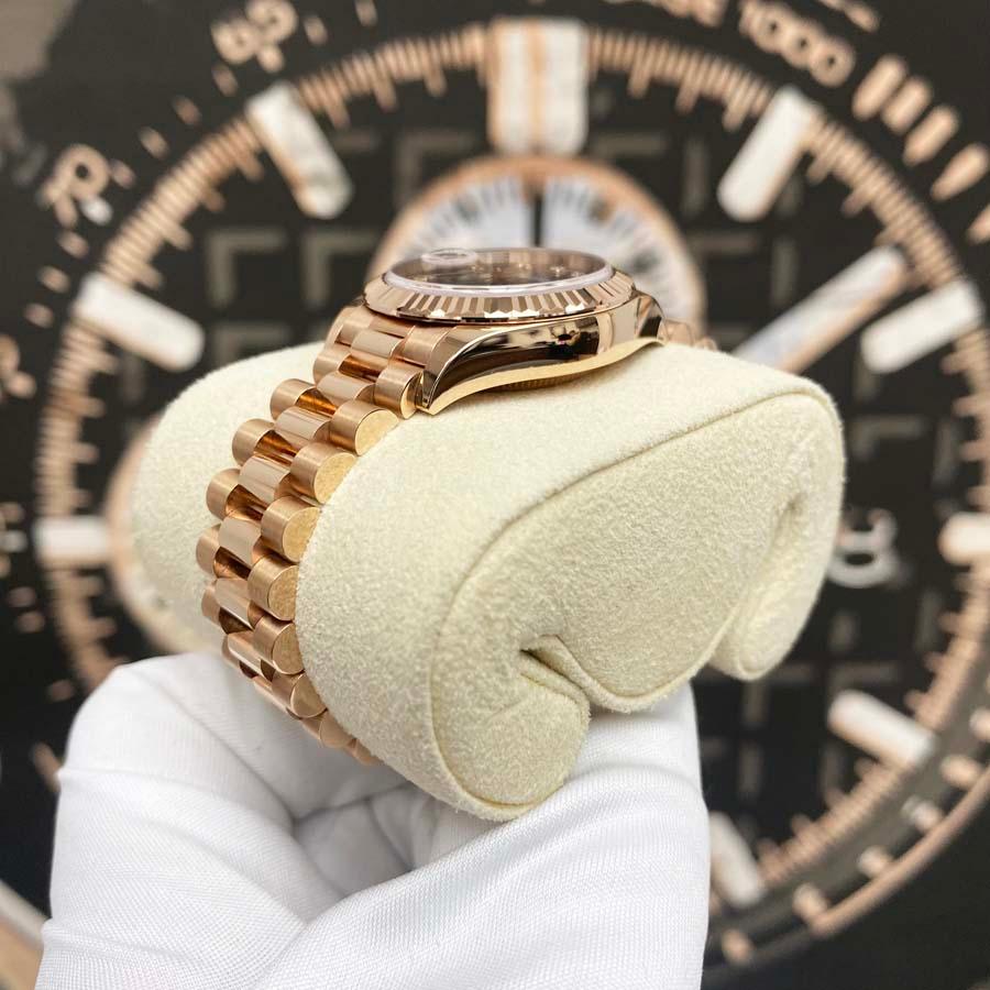 Rolex Lady-Datejust Purple Diamond Dial Fluted Bezel 28mm 279175 - Gotham Trading