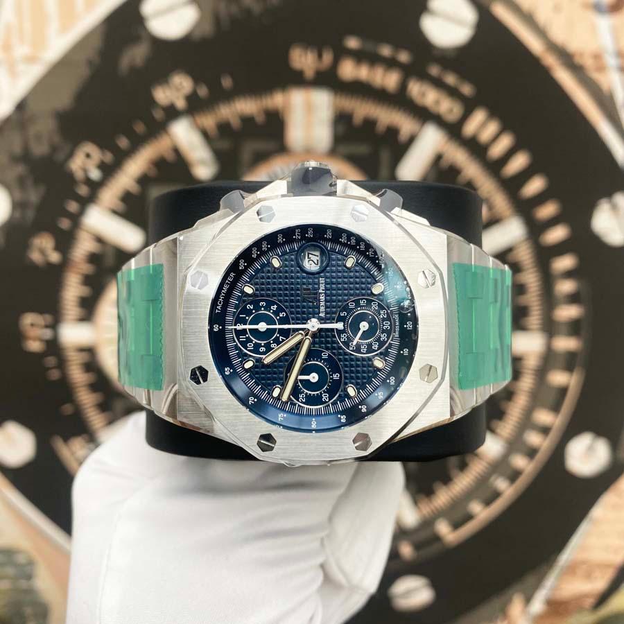 Audemars Piguet Royal Oak Offshore Chronograph 42mm 26238ST.OO.2000ST.01 Blue Dial - Gotham Trading
