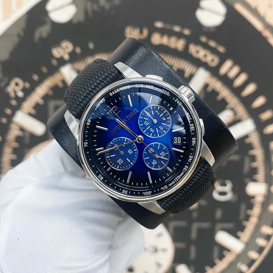 Audemars Piguet Code 11.59 Chronograph 41mm 26393BC Smoked Blue Dial Pre-Owned - Gotham Trading