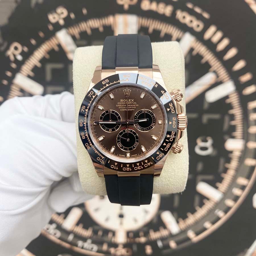 Rolex Daytona 40mm Oyster Flex 116515LN Chocolate Dial Pre-Owned - Gotham Trading