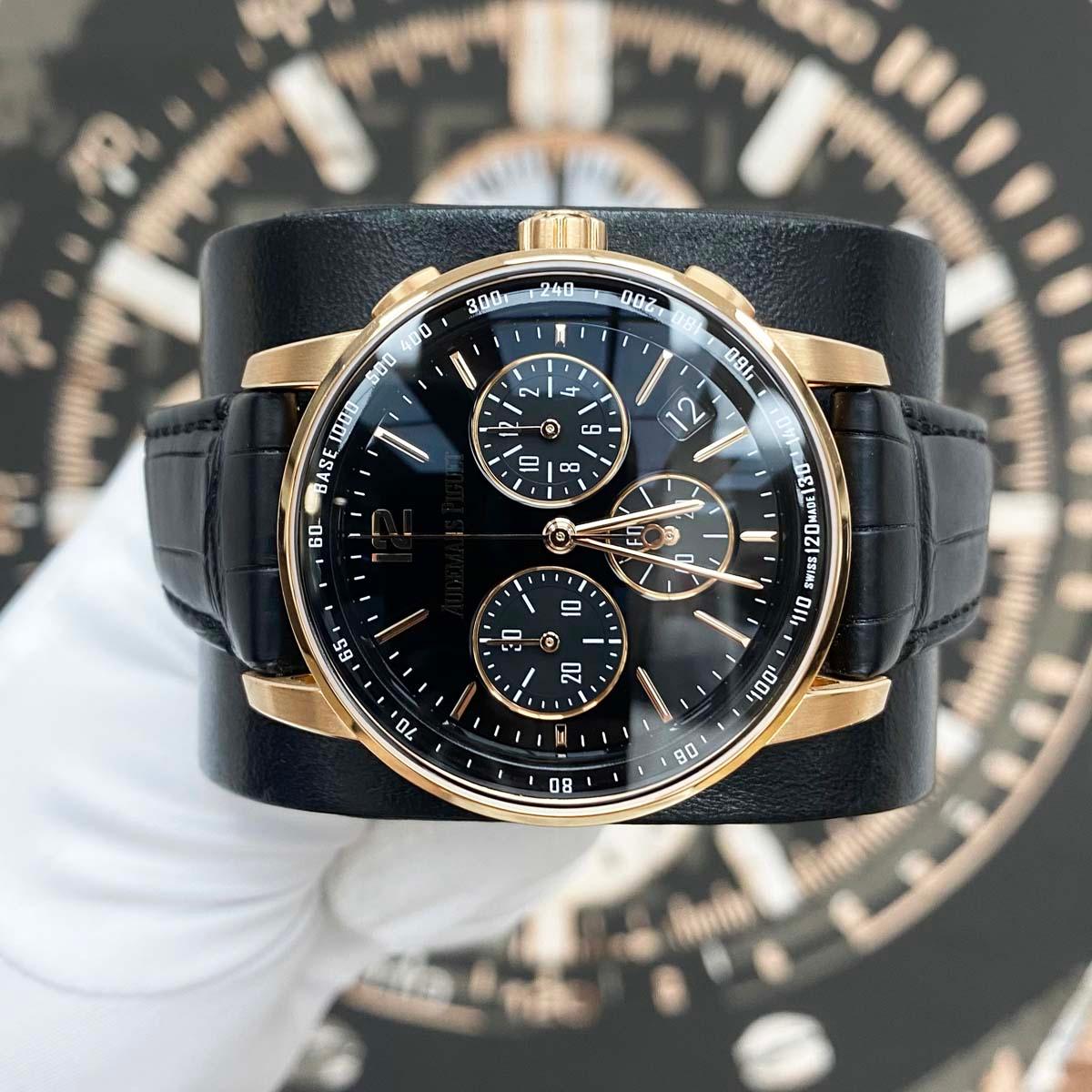 Audemars Piguet Code 11.59 Chronograph 41mm 26393OR Black Dial Pre-Owned - Gotham Trading