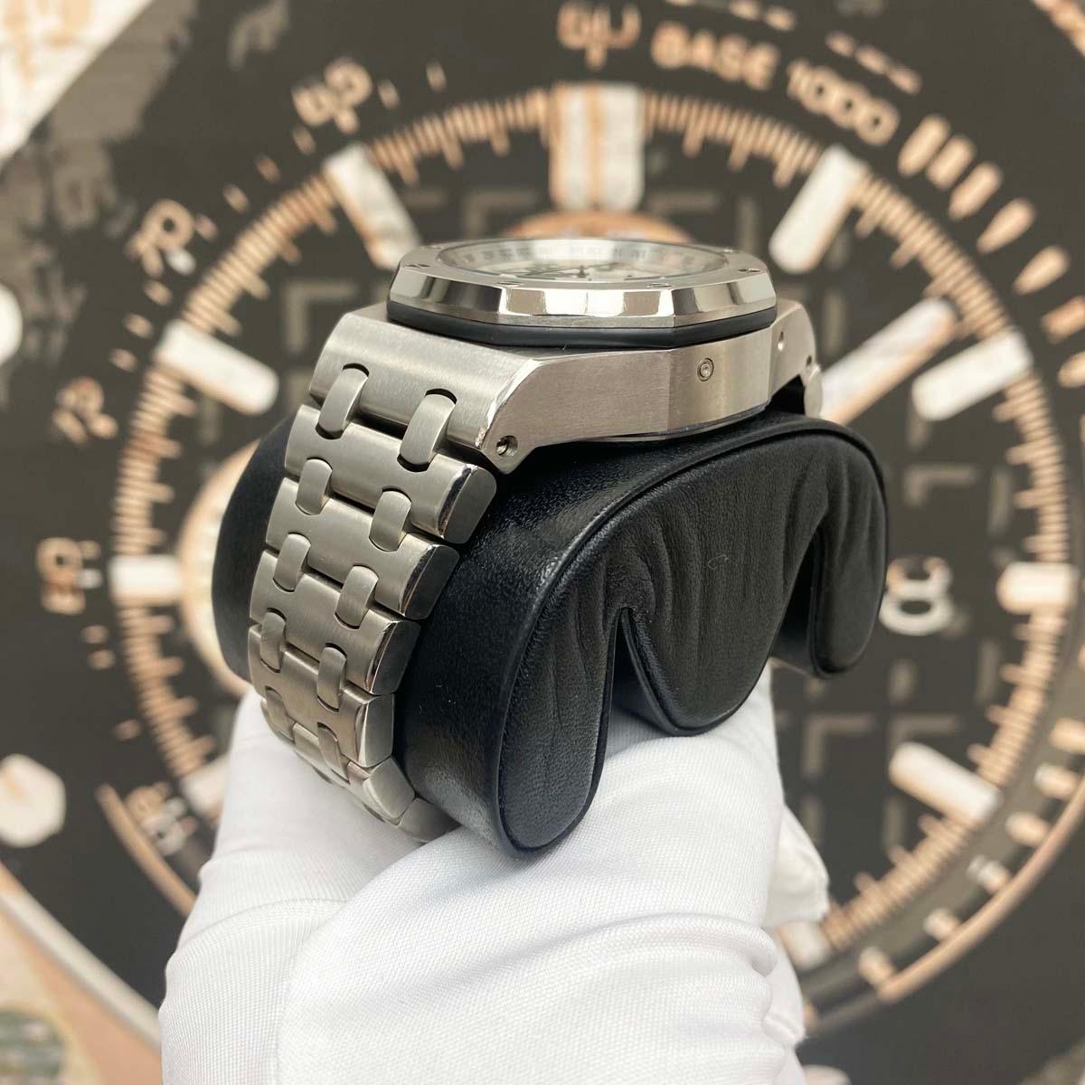 Audemars Piguet Royal Oak Offshore Perpetual Calendar Chronograph 25854TI.OO.1150TI.01 Titanium White Dial Pre-Owned - Gotham Trading