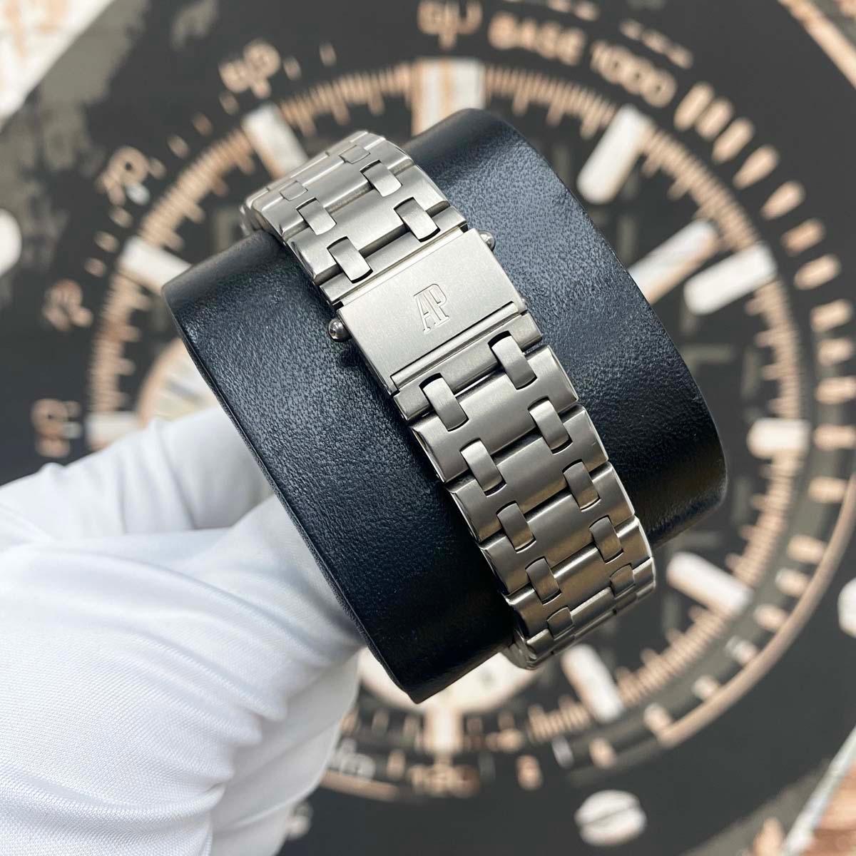 Audemars Piguet Royal Oak Offshore Perpetual Calendar Chronograph 25854TI.OO.1150TI.01 Titanium White Dial Pre-Owned - Gotham Trading