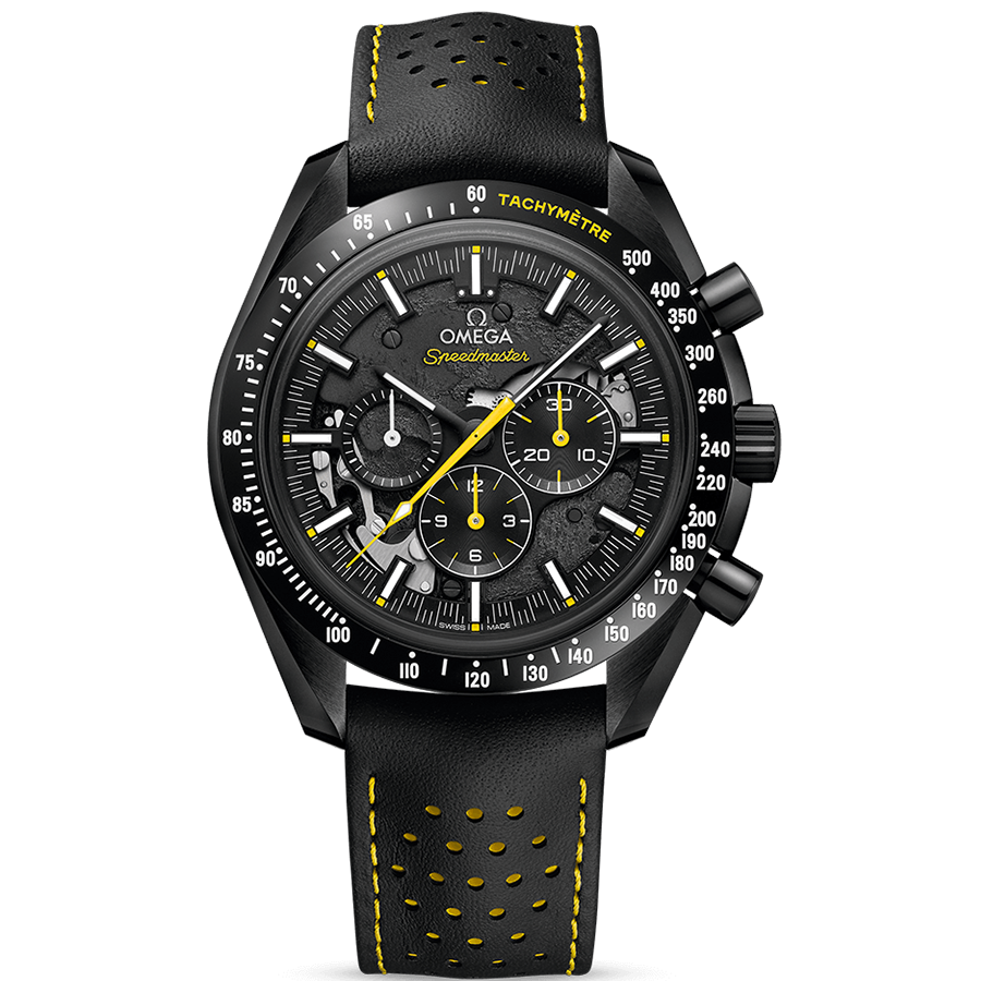Omega Speedmaster Dark Side Of the Moon Chronograph 44.25mm 311.92.44.30.01.001 Skeletonized Case Back "Apollo 8"