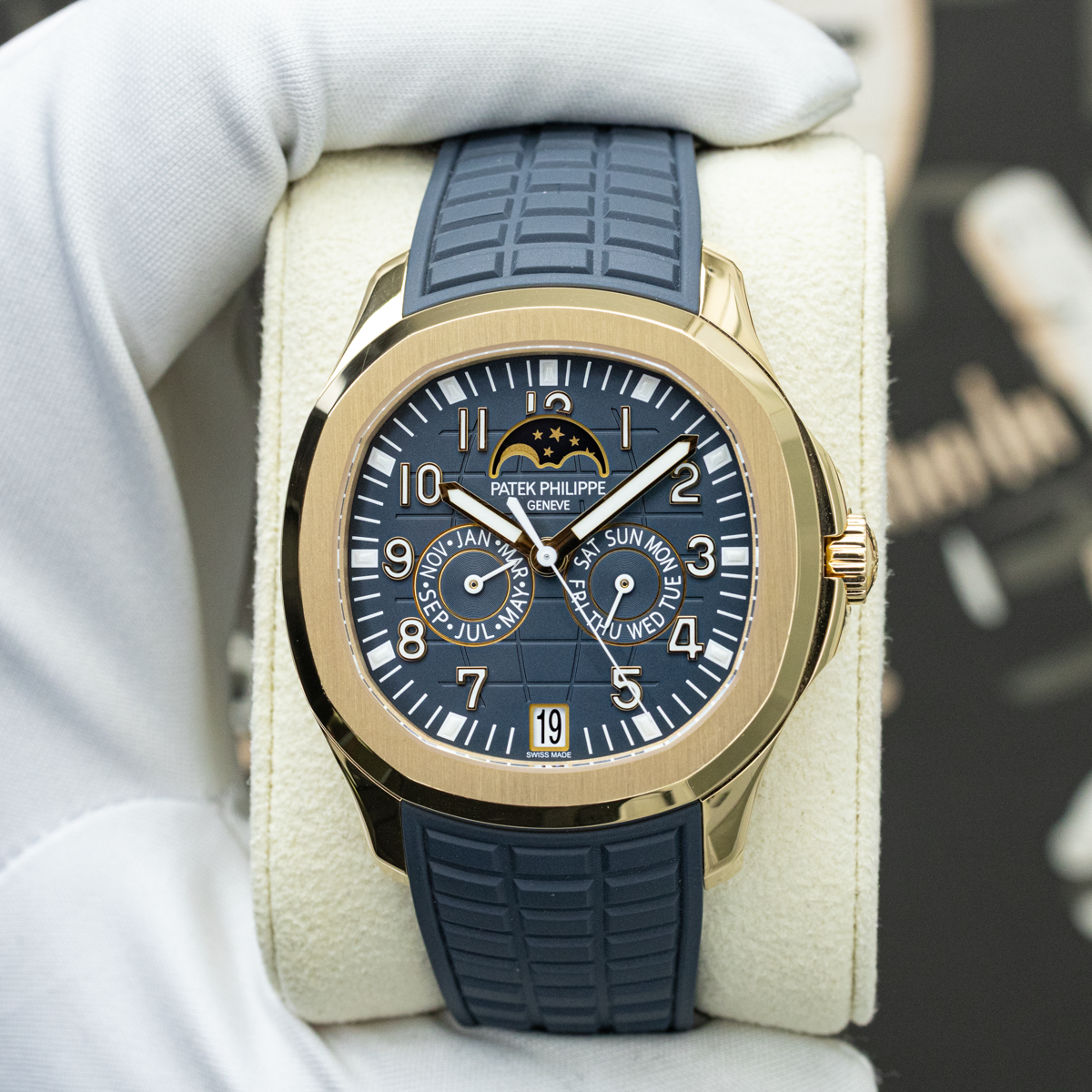 Patek Philippe Aquanaut Luce Annual Calendar 5261R 40mm Blue-Grey Dial