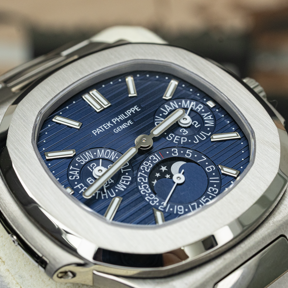 Patek Philippe Extra-Thin Nautilus Grand Complications Perpetual Calendar 40mm 5740/1G Blue Dial