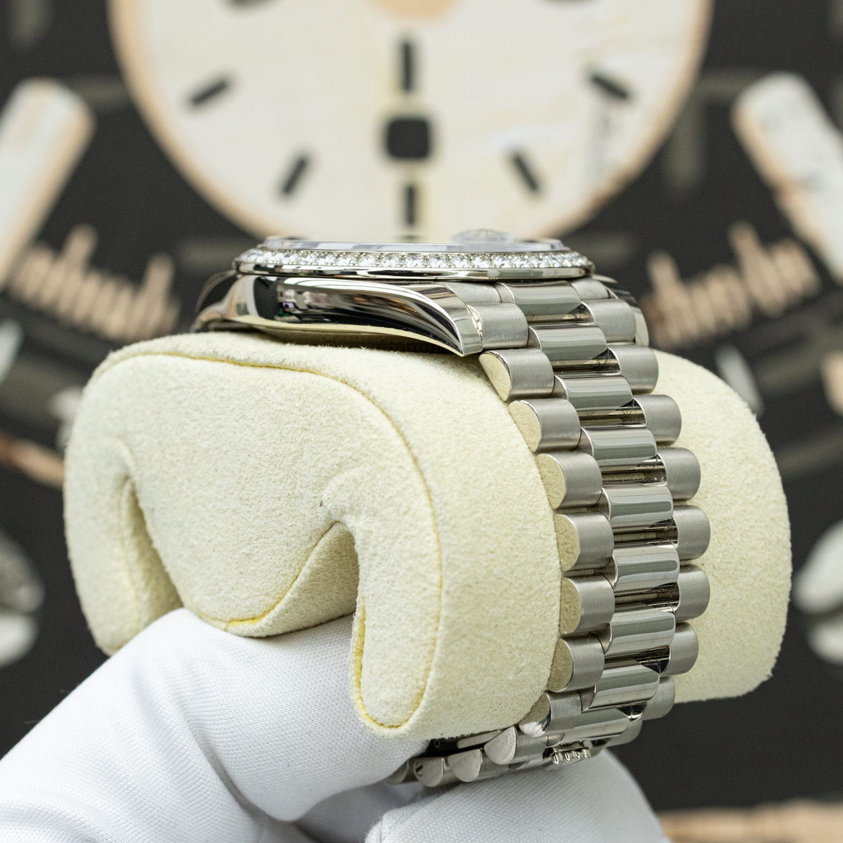 Rolex Day-Date 228349RBR 40mm Onyx Baguette Dial