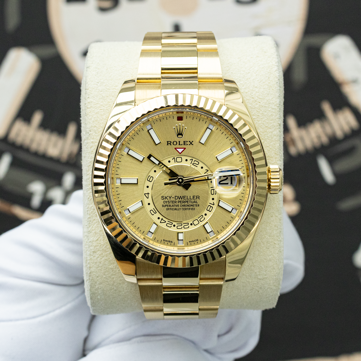 Rolex Sky-Dweller 326938 42mm Champagne Dial Pre-Owned