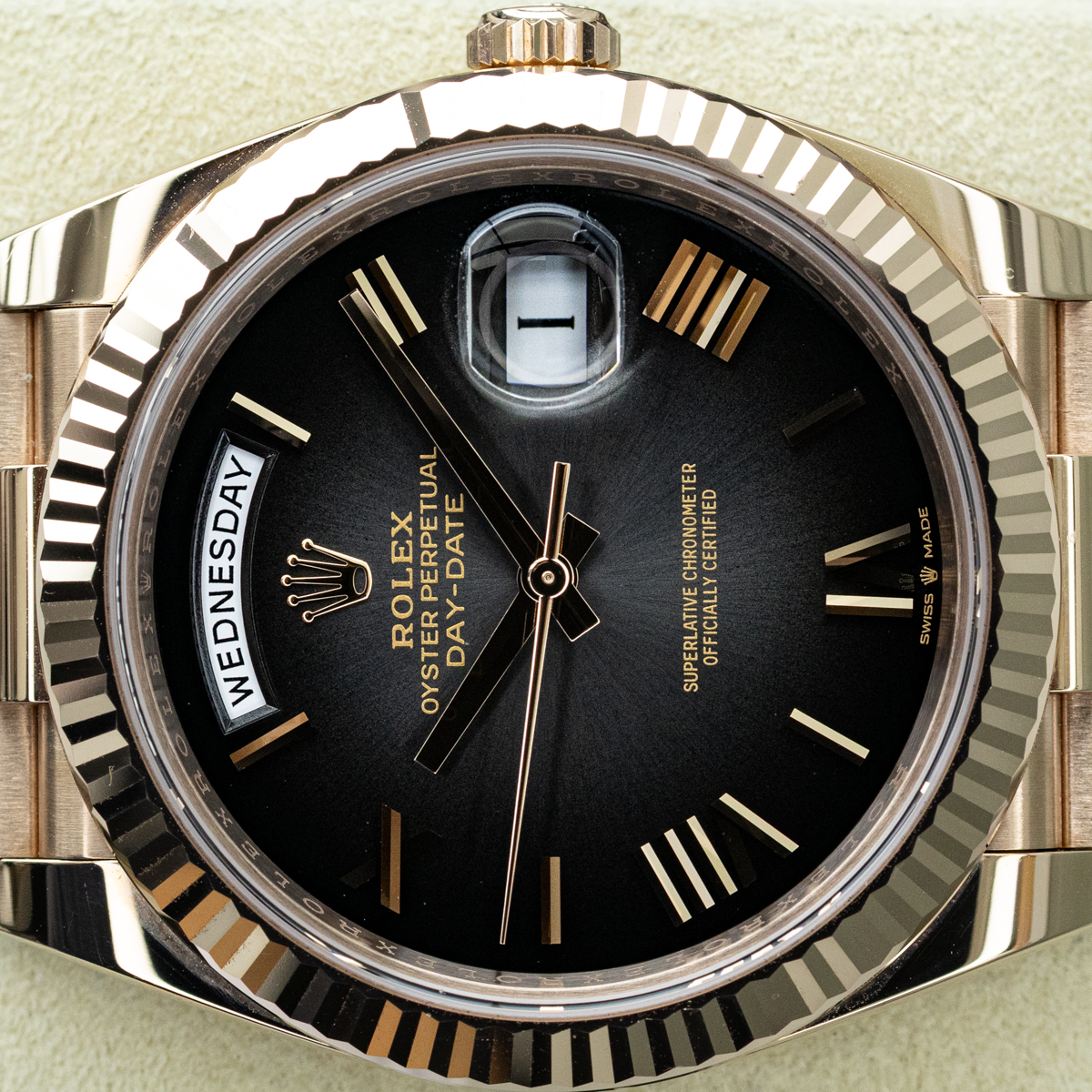 Rolex Day-Date 228235 40mm Slate Ombré Dial