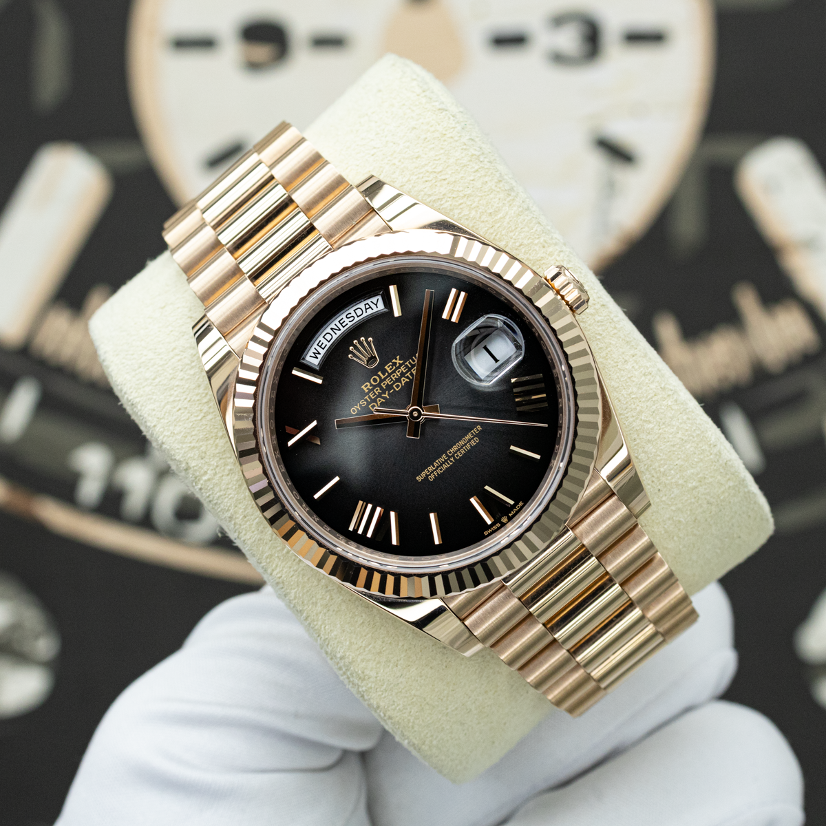 Rolex Day-Date 228235 40mm Slate Ombré Dial