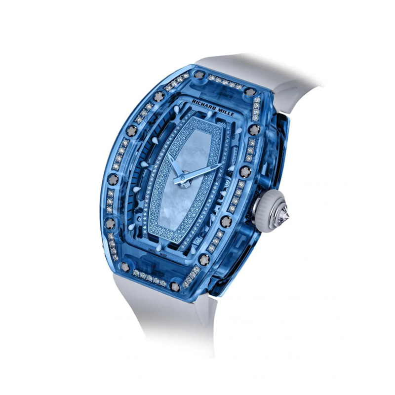 Richard Mille RM 07-02 Automatic Winding Sapphire 46.75mm Gem-Set Openworked Dial