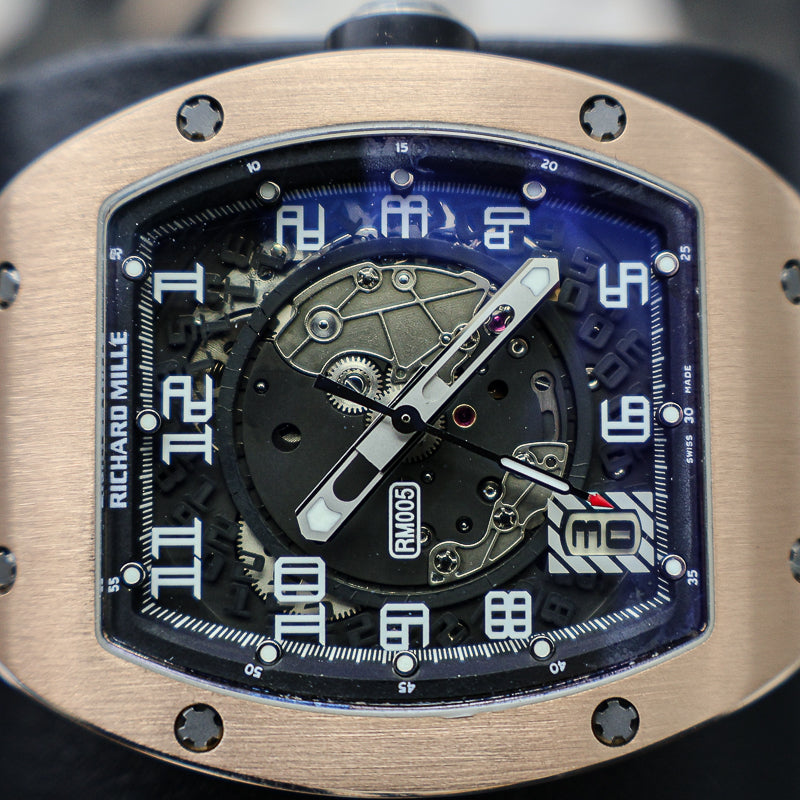 Richard Mille RM005 45mm Rose Gold Openworked Dial Pre-Owned