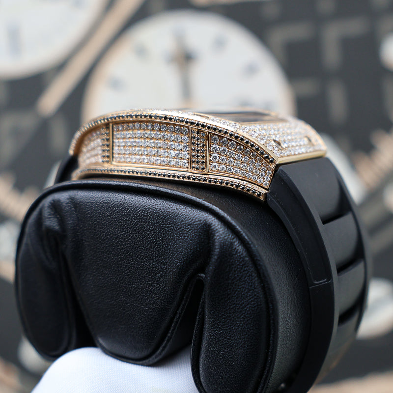 Richard Mille RM010 48mm Rose Gold Custom Diamond-Set Case Openworked Dial Pre-Owned