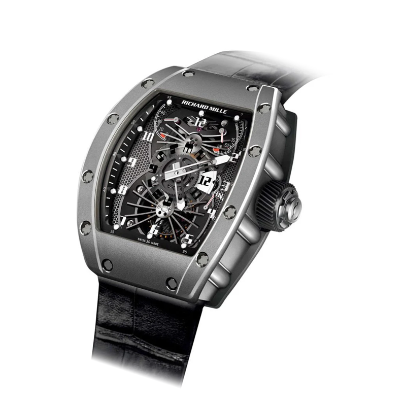 Richard Mille RM 022 Tourbillon Aerodyne Dual Time Zone 48mm Openworked Dial