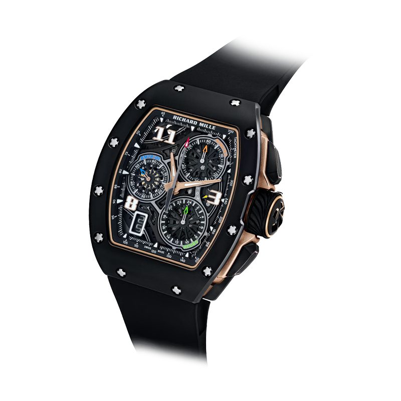 Richard Mille RM72-01 Black Ceramic Automatic Winding Lifestyle Flyback Chronograph