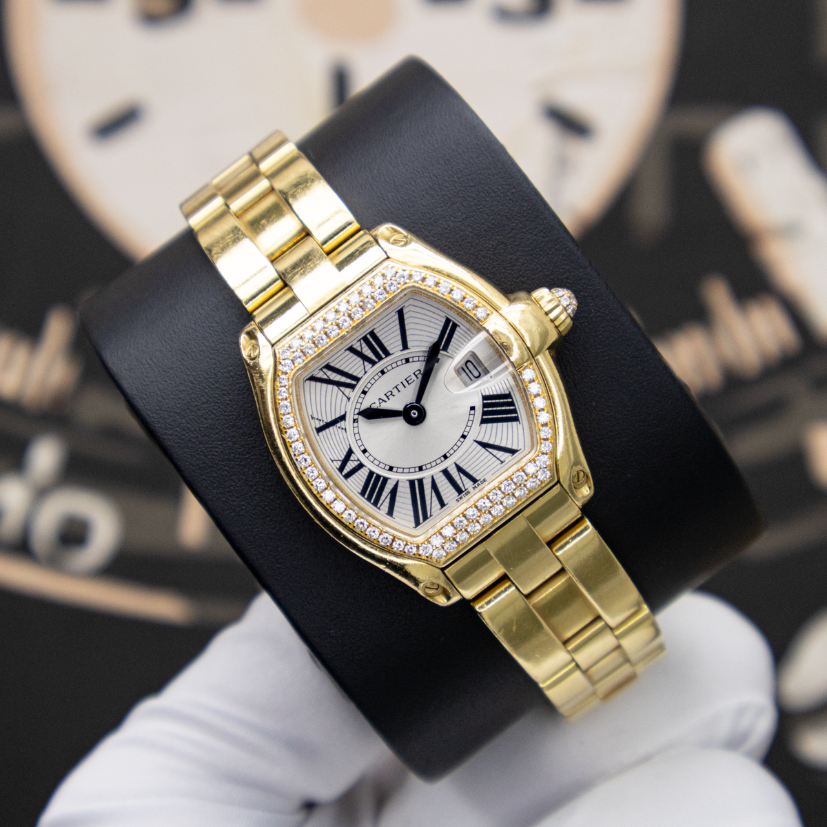 Cartier Roadster WE5001X1 33mm Silver Dial Pre-Owned