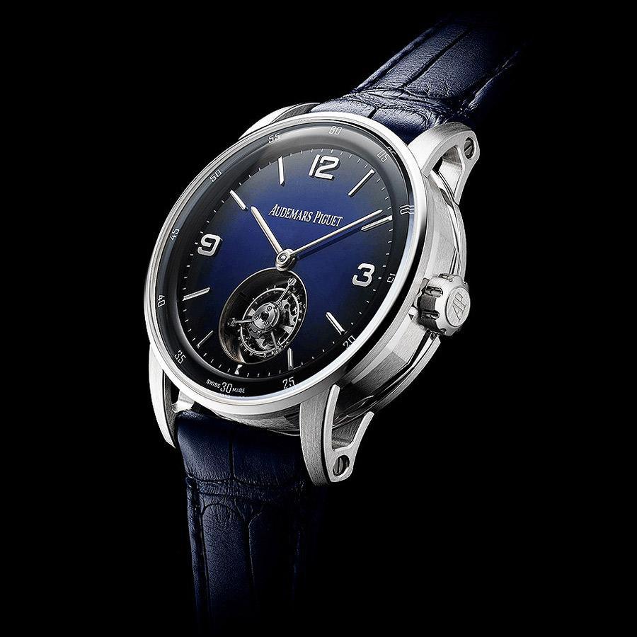 Audemars Piguet Code 11.59 Flying Tourbillon 41mm 26396BC Blue Smoked Enamel Dial-First Class Timepieces