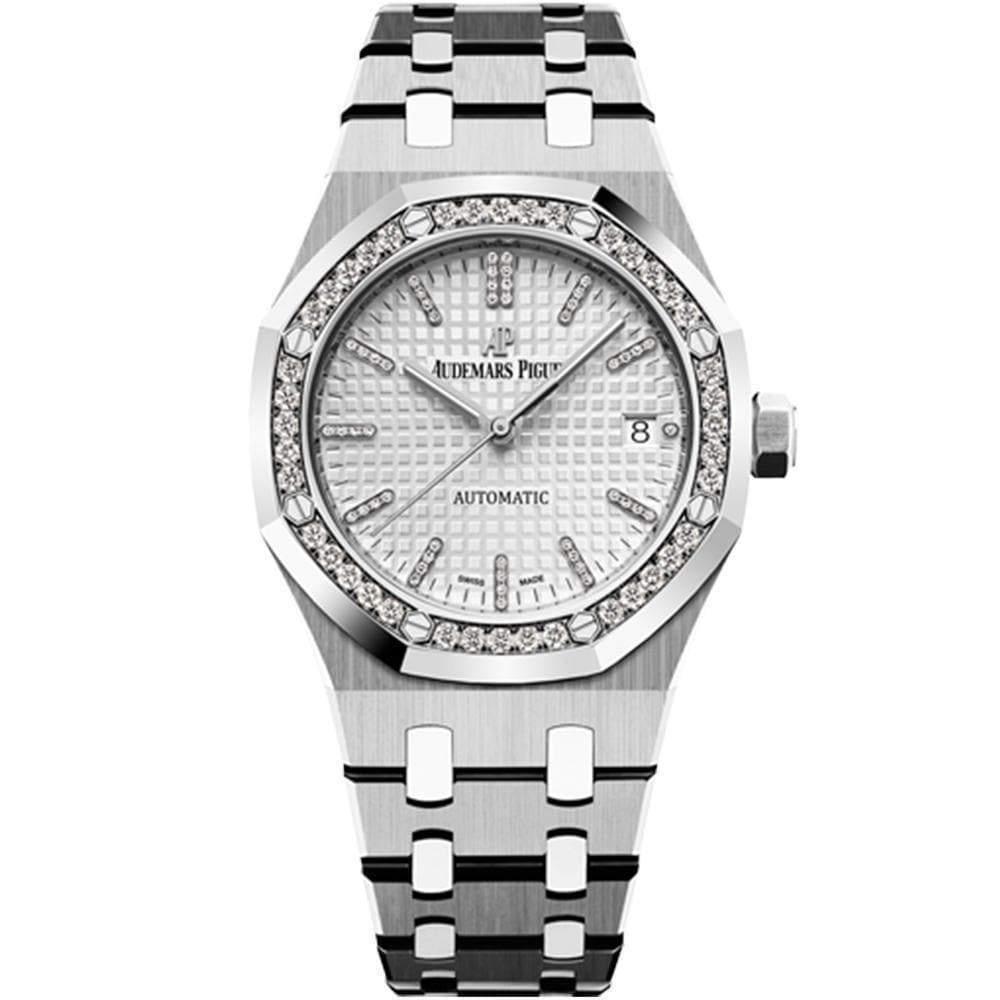 Audemars Piguet Limited Edition QEII CUP 2017 Royal Oak 37mm 15453IP Diamond White Dial - First Class Timepieces