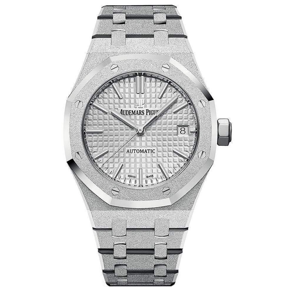 Audemars Piguet Royal Oak Frosted 37mm 15454BC Rhodium Dial