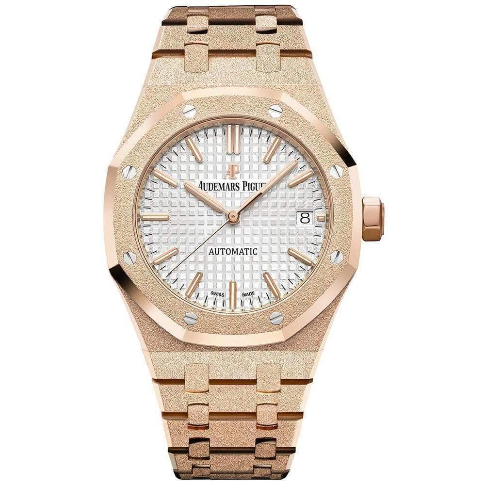 Audemars Piguet Royal Oak Frosted 37mm 15454OR Silver Dial - First Class Timepieces