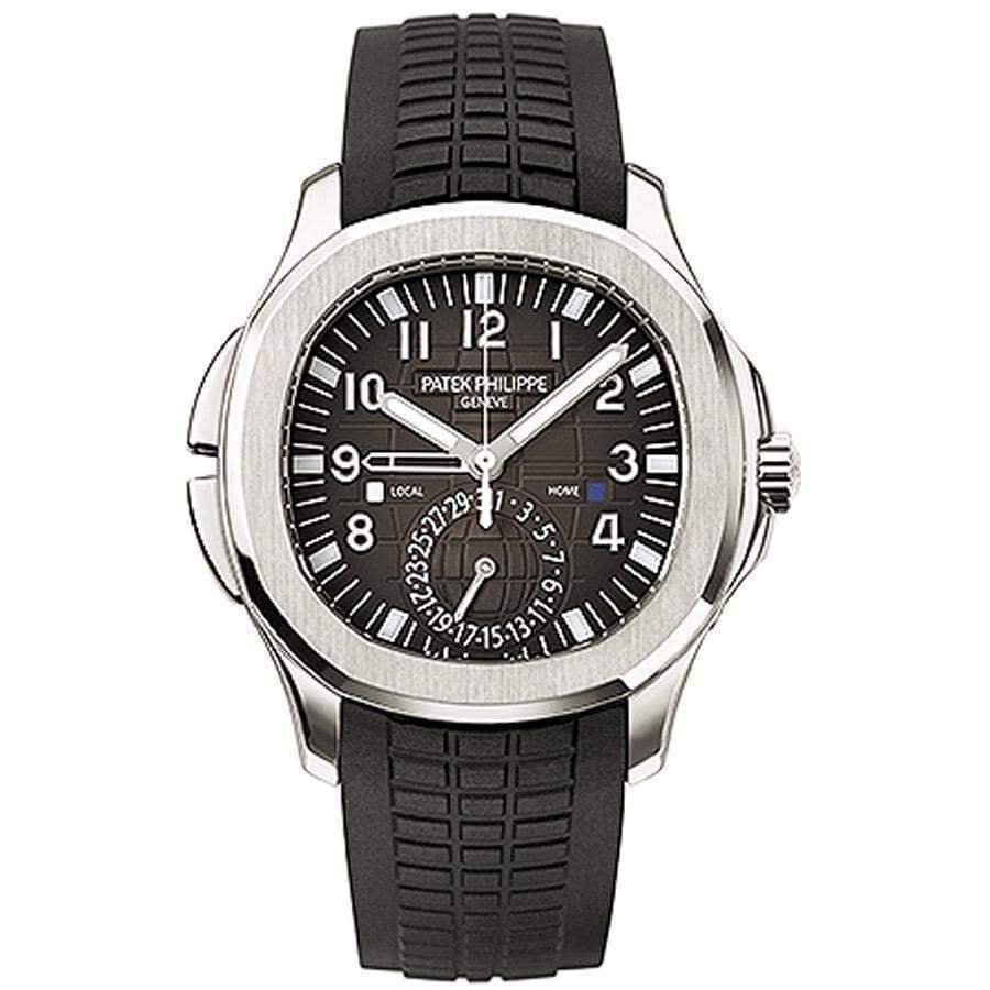 INCOMING Patek Philippe Aquanaut Travel Time 5164A 40.8mm Black Dial Pre-Owned