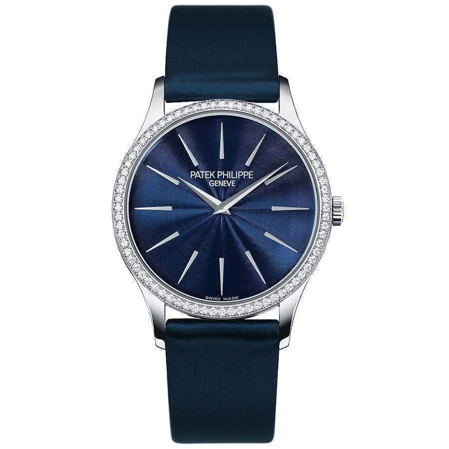 Patek Philippe Calatrava 33mm 4897G Blue Dial - First Class Timepieces