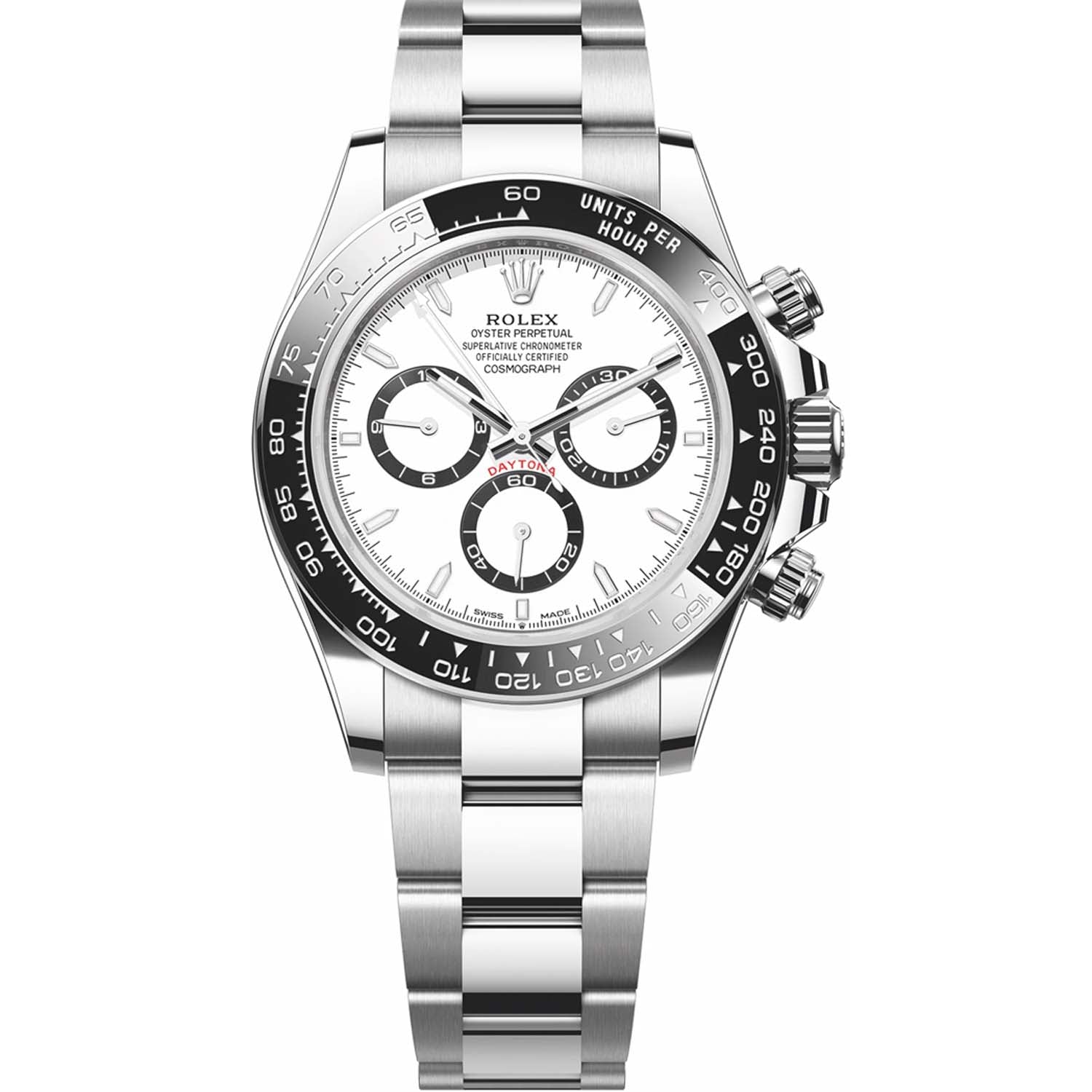 Rolex Cosmograph Daytona Oystersteel White Dial 126500