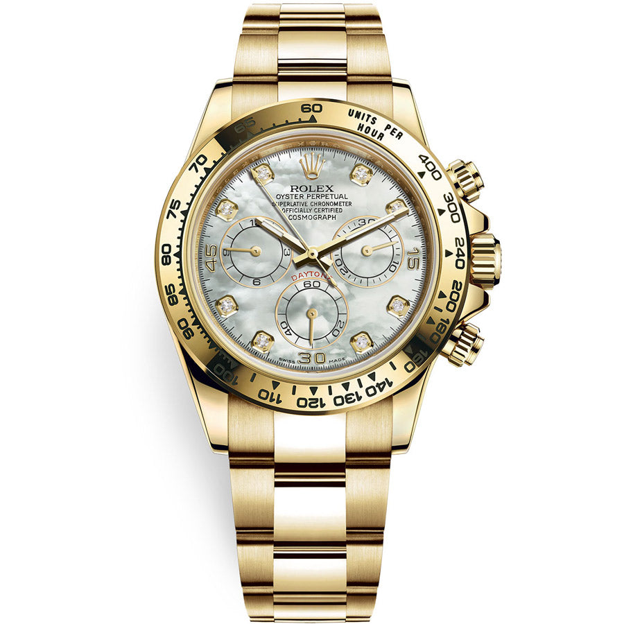 Rolex Daytona 40mm 116508 White Mother Of Pearl Diamond Dial