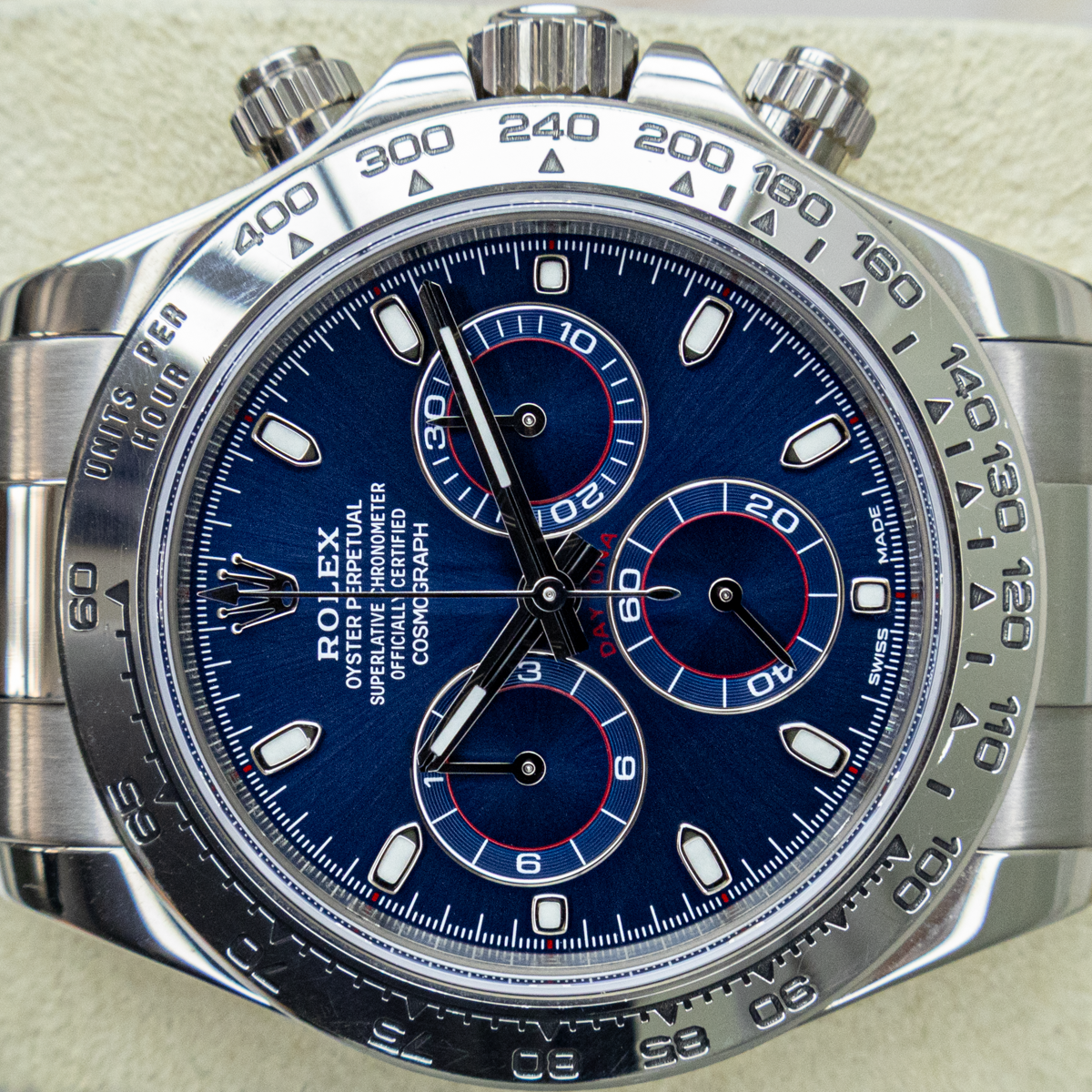 Rolex Cosmograph Daytona 116509 40mm Blue Dial Pre-Owned
