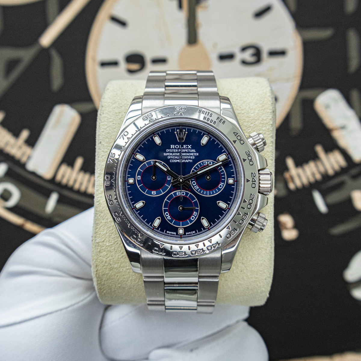 Rolex Cosmograph Daytona 116509 40mm Blue Dial Pre-Owned