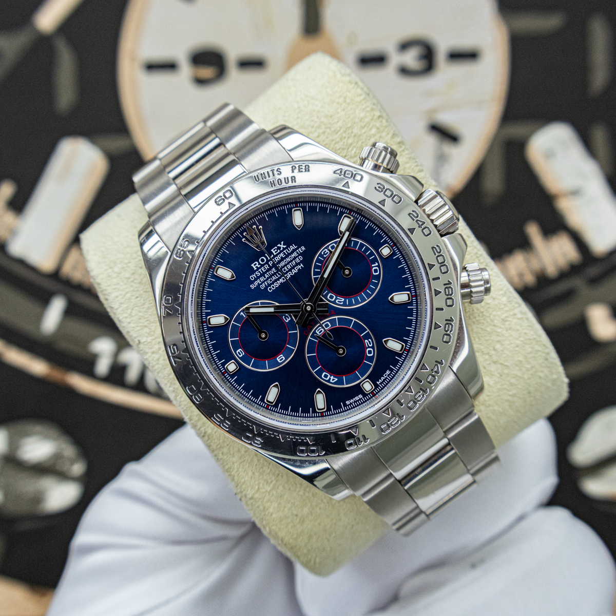 Rolex Cosmograph Daytona 116509 40mm Blue Dial Pre-Owned