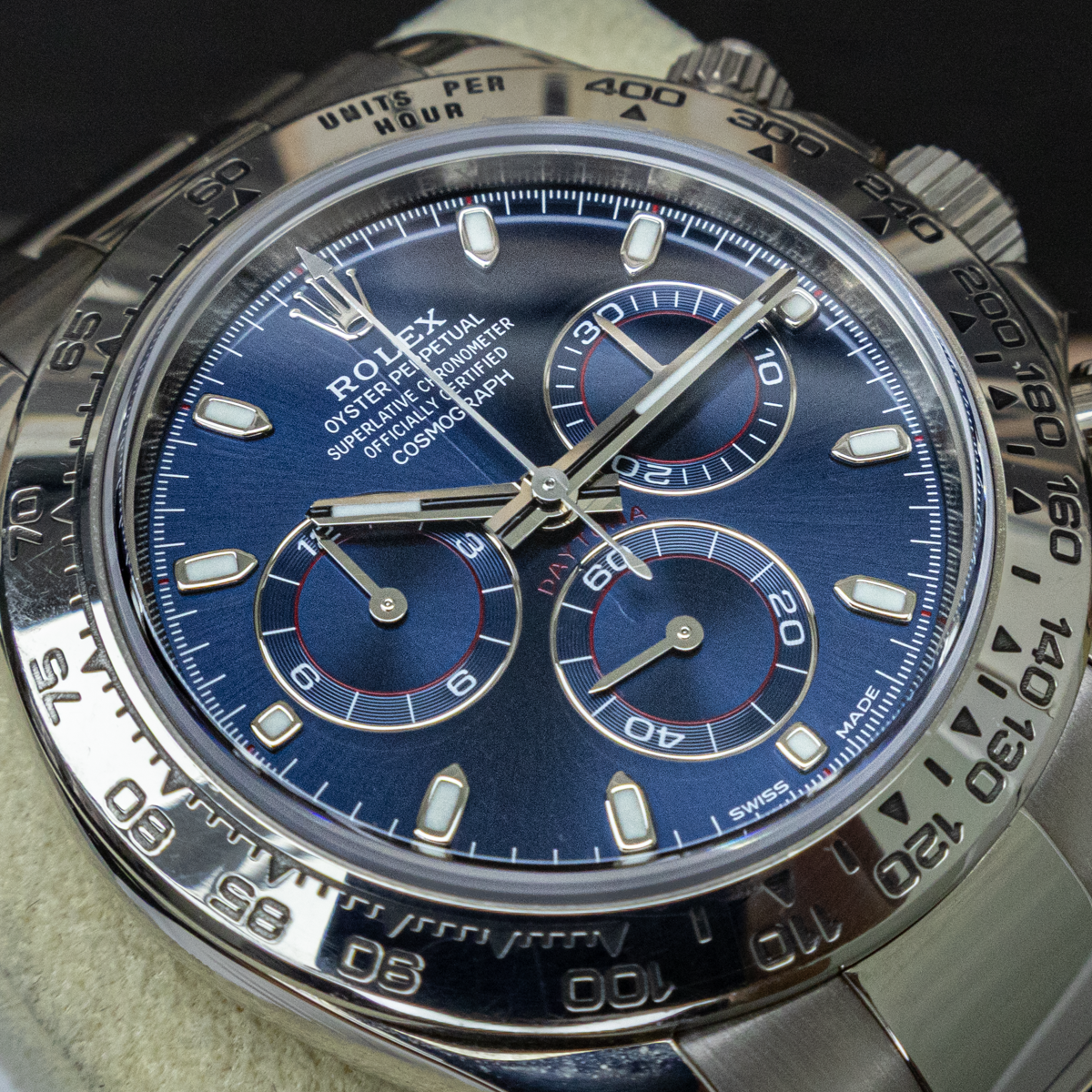 Rolex Cosmograph Daytona 116509 40mm Blue Dial Pre-Owned