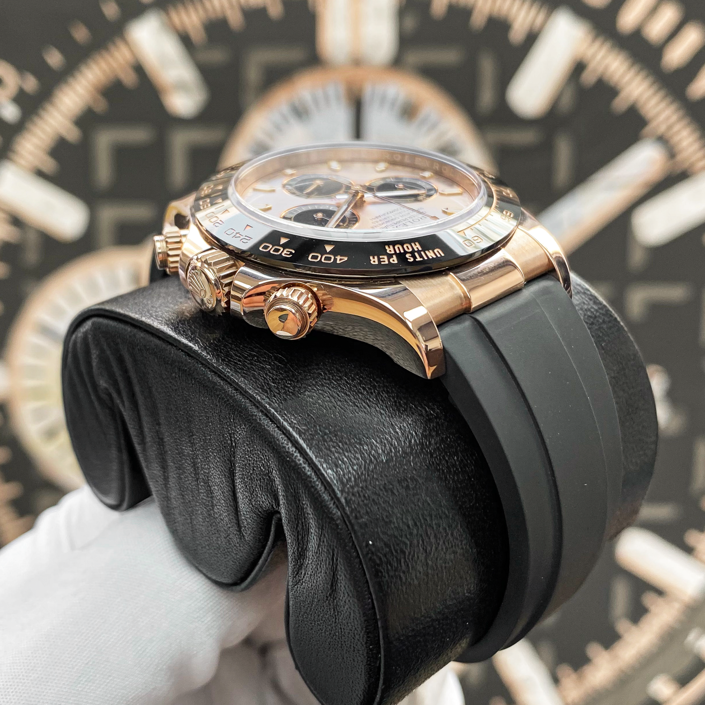 Rolex Daytona 40mm Oyster Flex 116515LN PBK Pink Dial Pre-Owned