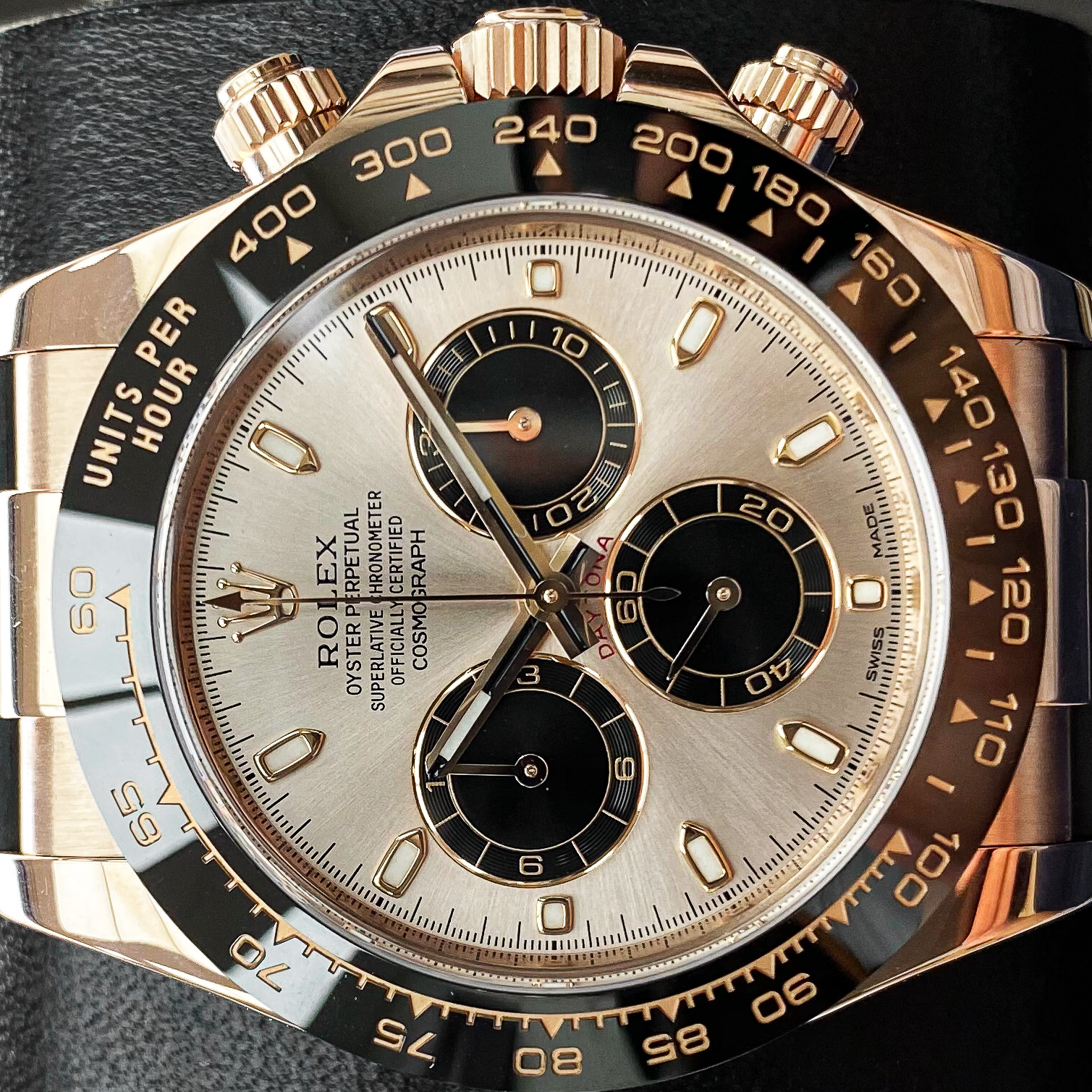 Rolex Daytona 40mm Oyster Flex 116515LN PBK Pink Dial Pre-Owned