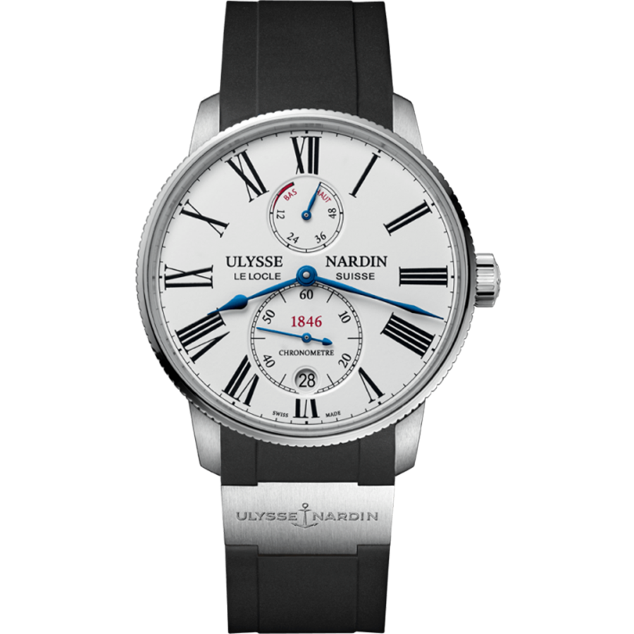 Ulysse Nardin Marine Torpilleur 42mm 1183-310-3/40 White Lacquered Dial